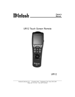 McIntosh UR-12 - Owners manual